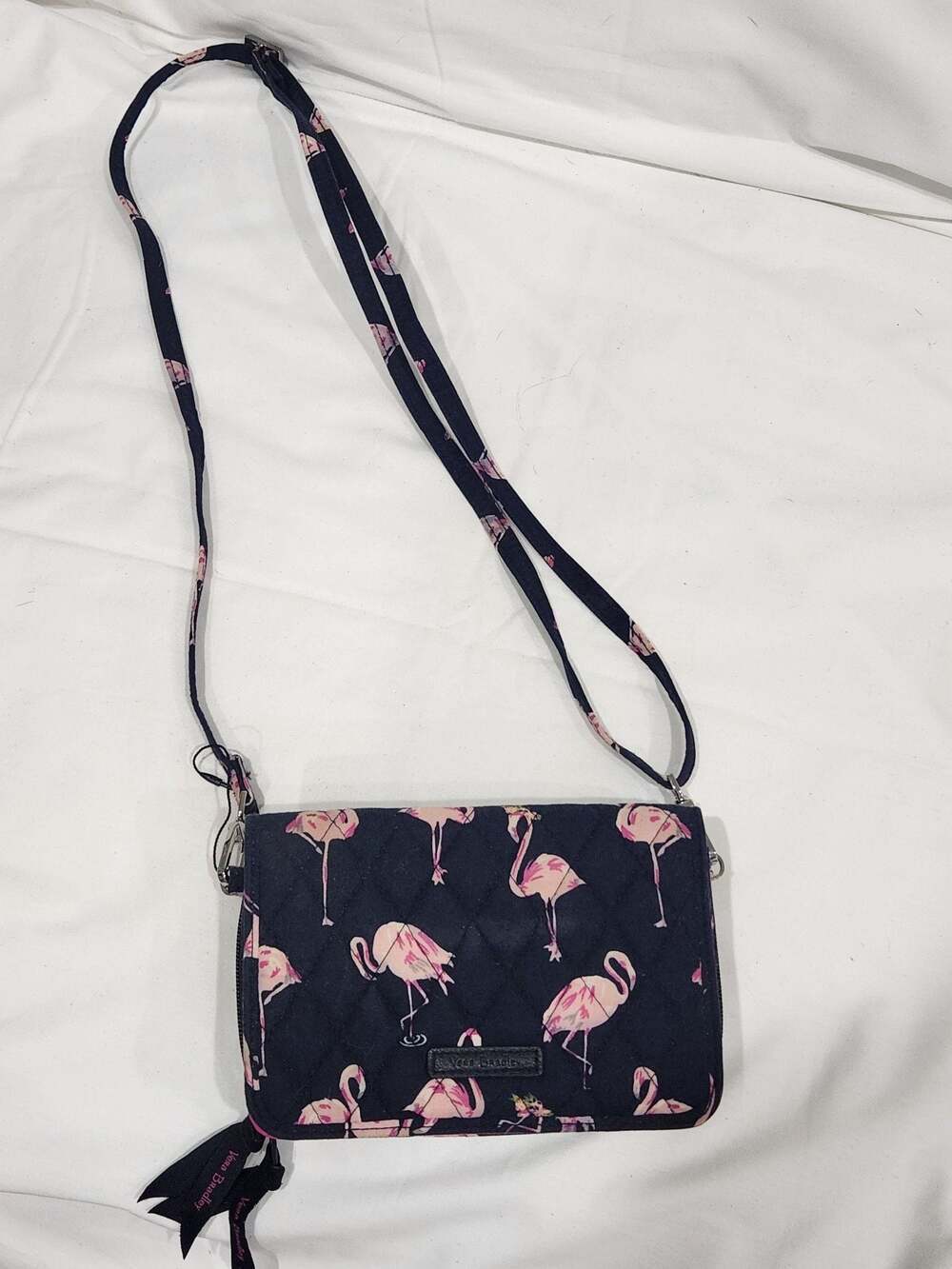 Vera Bradley Flamingo Fiesta RFID 3-in-1 Crossbody Purse and Wallet